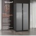 Отдельностоящий холодильник с инвертором Weissgauff WSBS 500 Inverter NoFrost Inox Glass