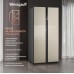 Отдельностоящий холодильник с инвертором Weissgauff WSBS 500 Inverter NoFrost Beige Glass
