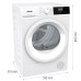 Сушильная машина с тепловым насосом Gorenje D2HNE7EW/C