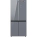Отдельностоящий холодильник с инвертором Weissgauff WCD 590 Nofrost Inverter Premium EcoFresh Dark Grey Glass