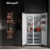 Отдельностоящий холодильник с инвертором Weissgauff WSBS 590 NoFrost Inverter Premium Dark Grey Glass