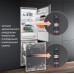 Отдельностоящий холодильник Weissgauff WFD 450 Total NoFrost Inverter Dark Grey Built-in