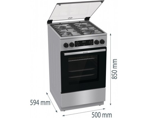 Комбинированная плита Gorenje GKS5C74XF