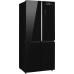 Отдельностоящий холодильник с инвертором Weissgauff WCD 590 Nofrost Inverter Premium EcoFresh Black Glass