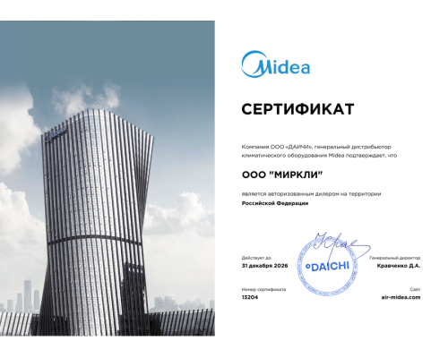 Внешний блок мульти сплит-системы на 4 комнаты Midea M4OE-28HFN8-Q