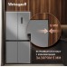 Отдельностоящий холодильник с инвертором Weissgauff WCD 450 X NoFrost Inverter