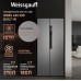 Отдельностоящий холодильник с инвертором Weissgauff WSBS 450 XNF Built-in