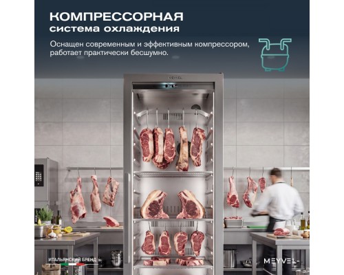 Холодильник для сухого вызревания мяса Meyvel MM-135SR