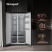 Отдельностоящий холодильник с инвертором Weissgauff WSBS 590 NoFrost Inverter Premium Dark Grey Glass