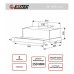 Вытяжка кухонная встраиваемая EX-1076 black glass