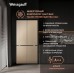 Отдельностоящий холодильник с инвертором Weissgauff WCD 510 Built-in Inverter NoFrost Champagne Glass