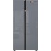 Отдельностоящий холодильник с инвертором Weissgauff WSBS 590 NoFrost Inverter Premium Dark Grey Glass