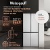 Отдельностоящий холодильник с инвертором Weissgauff WCD 590 Nofrost Inverter Premium EcoFresh White Glass