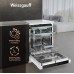 Посудомоечная машина с авто-открыванием и инвертором Weissgauff DW 6114 Inverter Touch AutoOpen White