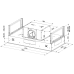 Встраиваемая вытяжка Faber ONYX-C BK GLASS/X A90 350.0543.436