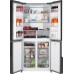 Отдельностоящий холодильник с инвертором Weissgauff WCD 450 Inox Glass NoFrost Inverter