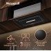 Кухонная встраиваемая вытяжка Weissgauff Aura 456 Touch Black Glass