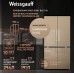 Отдельностоящий холодильник с инвертором Weissgauff WCD 510 Built-in Inverter NoFrost Champagne Glass