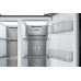 Отдельностоящий холодильник с инвертором Weissgauff WSBS 590 NoFrost Inverter Premium Dark Grey Glass