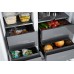 Отдельностоящий холодильник с инвертором Weissgauff WSBS 590 NoFrost Inverter Premium Dark Grey Glass