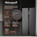 Отдельностоящий холодильник с инвертором Weissgauff WSBS 500 Inverter NoFrost Bru Steel Glass