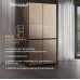 Отдельностоящий холодильник с инвертором Weissgauff WCD 510 Built-in Inverter NoFrost Champagne Glass