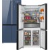 Отдельностоящий холодильник с инвертором Weissgauff WCD 590 Nofrost Inverter Premium EcoFresh Blue Glass