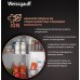 Отдельностоящий холодильник с инвертором Weissgauff WSBS 590 NoFrost Inverter Premium Dark Grey Glass