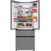 Отдельностоящий холодильник Weissgauff WFD 450 Built-in Inverter NoFrost Inox