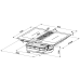 Варочная панель со встроенной вытяжкой Faber GALILEO SMART BK F600+KIT LL H80 340.0627.228