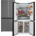 Отдельностоящий холодильник с инвертором Weissgauff WCD 590 NoFrost Inverter Premium Ecofresh Bru Steel Glass