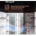 Отдельностоящий холодильник с инвертором Weissgauff WSBS 1036 Inverter NoFrost Premium Black Glass