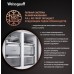 Отдельностоящий холодильник с инвертором Weissgauff WCD 590 Nofrost Inverter Premium EcoFresh Rock Glass