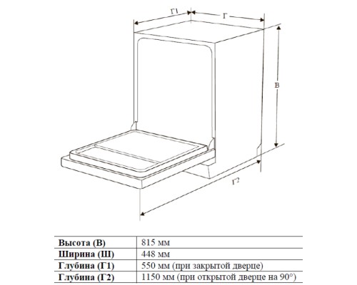 Встраиваемая посудомоечная машина DeLonghi DDW 06S Magnesite