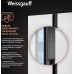 Отдельностоящий холодильник с инвертором Weissgauff WSBS 500 Inverter NoFrost White Rock Glass