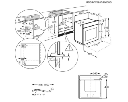 Духовой шкаф AEG OA5PB531AB