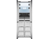 Отдельностоящий холодильник с инвертором Weissgauff WCD 480 Total NoFrost Inverter Silk Inox Built-in