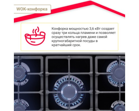 Варочная поверхность газовая Simfer H90W51B572