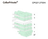 Винный шкаф CELLAR PRIVATE CP027-2TWH