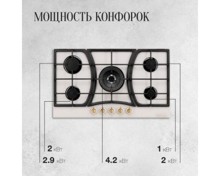 Варочная панель Kuppersberg FG 903 W Bronze