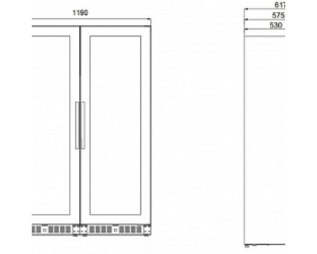 Винный шкаф Dometic E115FG VinoView Double Elegance