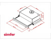 Встраиваемая вытяжка Simfer 6001W