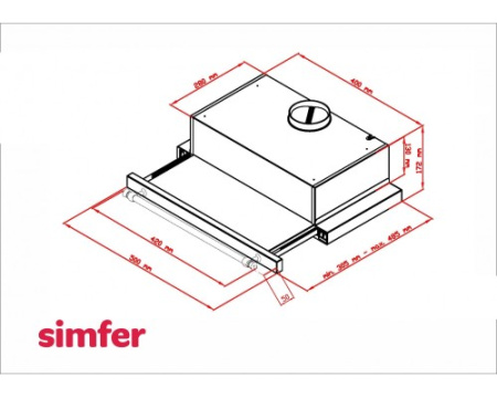 Встраиваемая вытяжка Simfer 6001W