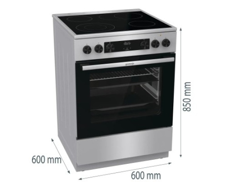 Стеклокерамическая плита Gorenje GEC6C61XA