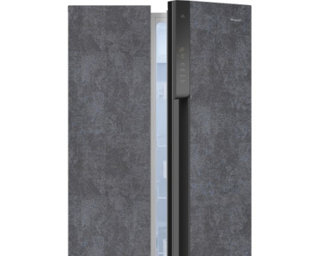 Отдельностоящий холодильник с инвертором Weissgauff WSBS 500 Inverter NoFrost Rock Glass
