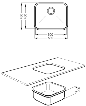 Кухонная мойка SMEG um50
