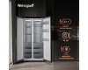 Отдельностоящий холодильник с инвертором Weissgauff WSBS 590 NoFrost Inverter Premium Dark Grey Glass