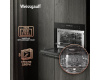 Встраиваемый компактный духовой шкаф с СВЧ Weissgauff OE 446 Black Edition