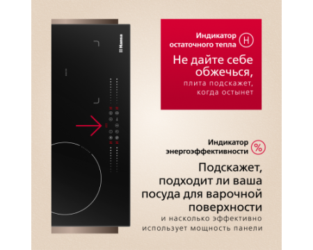 Индукционная варочная панель Hansa FORMA BHI68600 черная