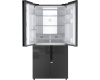 Отдельностоящий холодильник с инвертором Weissgauff WCD 450 Inox Glass NoFrost Inverter